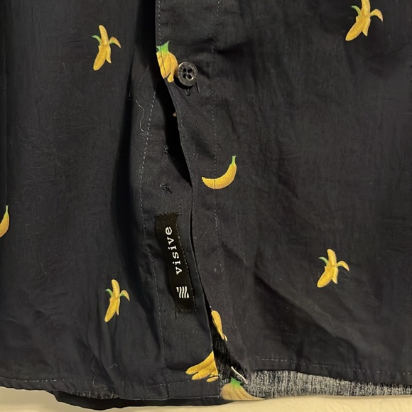 Banana Button Up Shirt by Visive 2XL - Picture 4 of 5